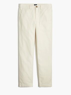 J. Crew Cotton Camp Utility Pant Cream Ecru